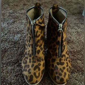 Leopard Print Booties